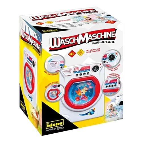 Idena Children's Washing Machine with Sound & Light Effects | Realistic Play Toy for Kids 15cm x 18cm x 23cm thumbnail 1