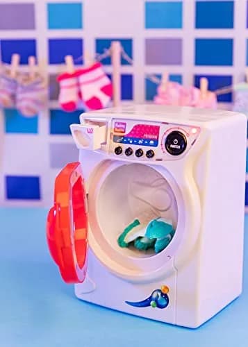 Idena Children's Washing Machine with Sound & Light Effects | Realistic Play Toy for Kids 15cm x 18cm x 23cm thumbnail 5