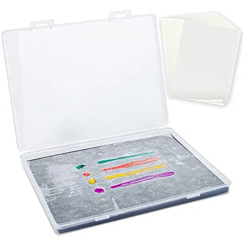 Garpernics Stay Wet Palette for Acrylic Painting Miniatures | Moisture Seal & Easy Cleanup thumbnail 1