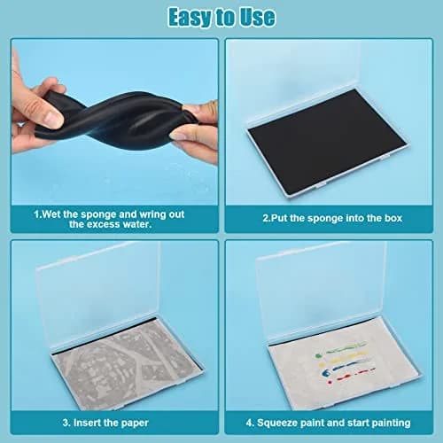 Garpernics Stay Wet Palette for Acrylic Painting Miniatures | Moisture Seal & Easy Cleanup thumbnail 6