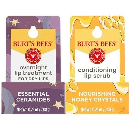 Burt's Bees Original + Honey Bundle Lip Treatment, 0.25 oz (Pack of 2) | Natural Retinol Alternative & Ceramides - main product image
