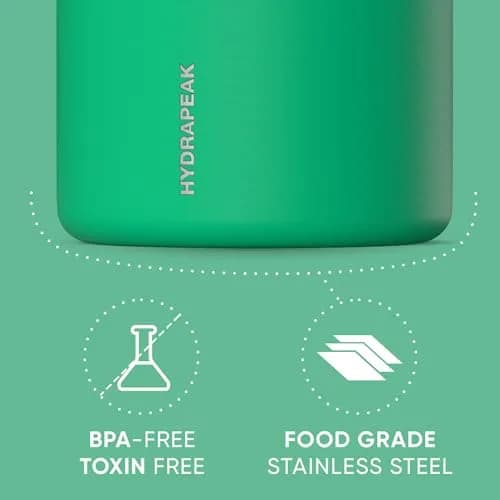 Hydrapeak 18oz Stainless Steel Vacuum Insulated Food Jar | Hot Food and Cold Food, Wide Mouth Leak-Proof Soup Container, 532ml (18 fl oz) thumbnail 4
