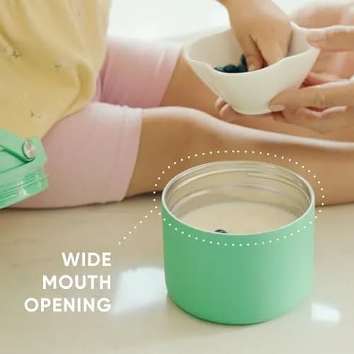 Hydrapeak 18oz Stainless Steel Vacuum Insulated Food Jar | Hot Food and Cold Food, Wide Mouth Leak-Proof Soup Container, 532ml (18 fl oz) thumbnail 7