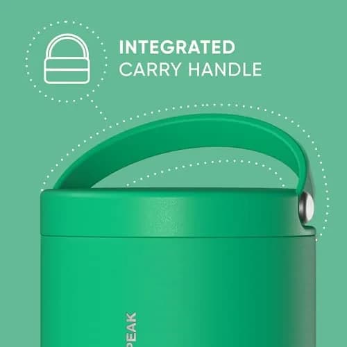 Hydrapeak 18oz Stainless Steel Vacuum Insulated Food Jar | Hot Food and Cold Food, Wide Mouth Leak-Proof Soup Container, 532ml (18 fl oz) thumbnail 2