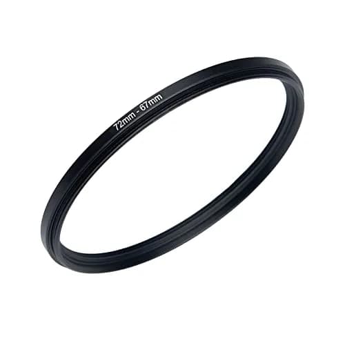 BETUYESS 72mm to 67mm Step-Down Rings Filter Adapter for All Brands UV ND CPL Metal thumbnail 1
