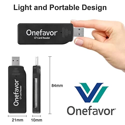 onefavor CompactFlash Card Reader with 512MB CF Card | USB 2.0 Multi-Card Reader thumbnail 2