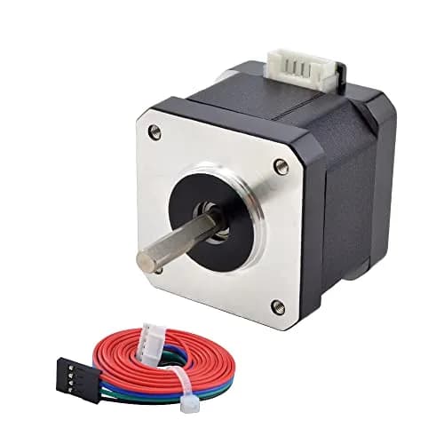 STEPPERONLINE Nema 17 Stepper Motor 0.9deg 1.5A 30Ncm with 1m Cable | 42mm Frame Bipolar Motor for 3D Printers & CNC thumbnail 1
