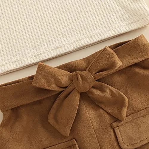 RSRZRCJ Kids Toddler Girl Fall Winter Outfit 3-4T | Long Sleeve Knit Pullover & Mini Skirt thumbnail 6