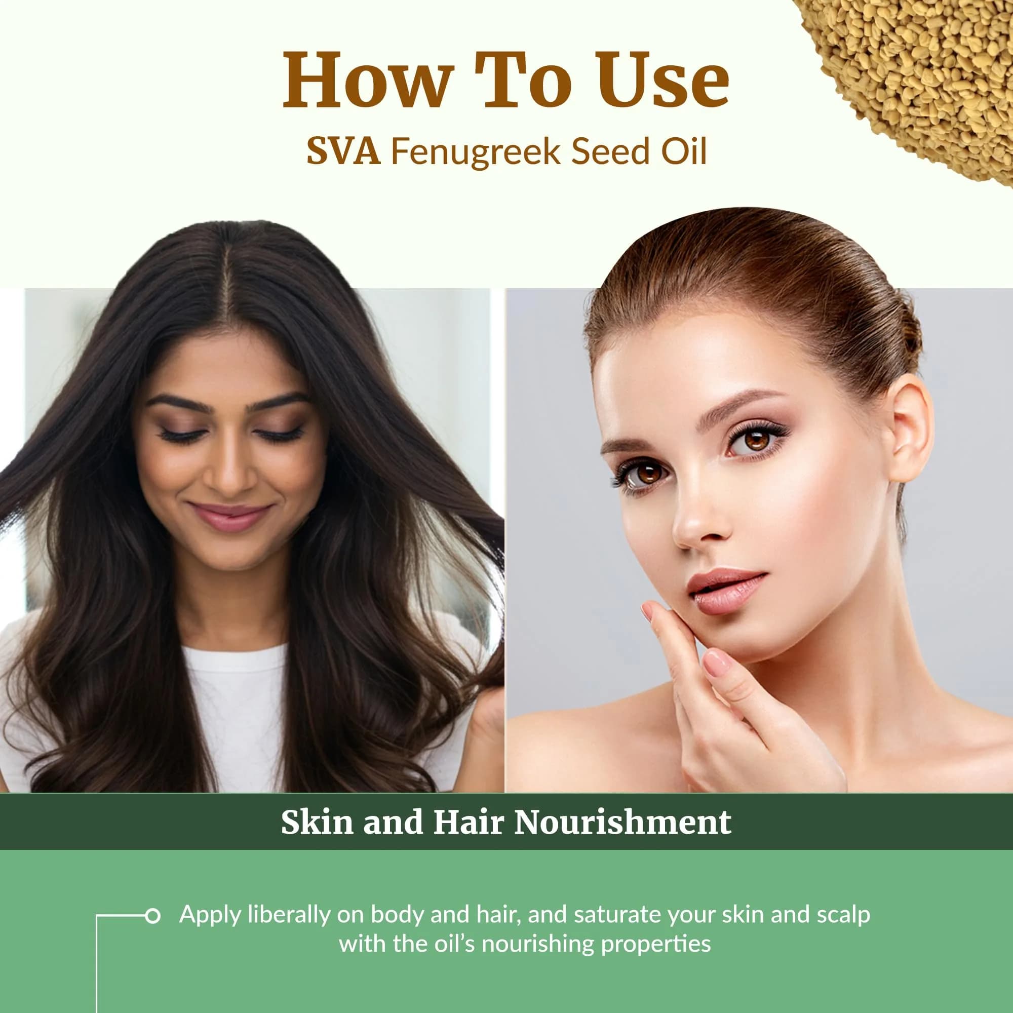 SVA ORGANICS Fenugreek Seed Carrier Oil 30 ml (1 Fl Oz) | USA Imported for Hair & Skin Care - view 5