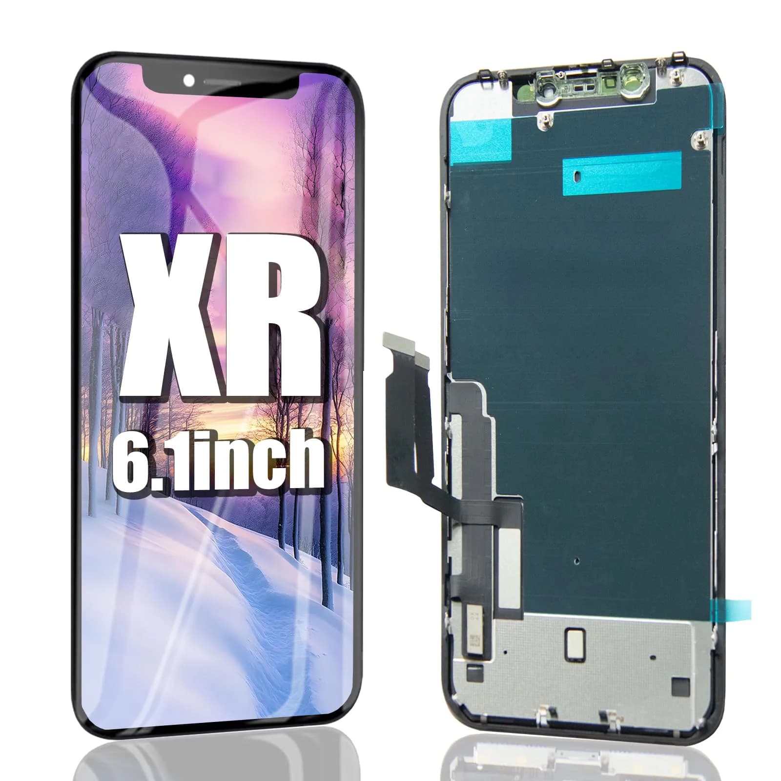 EFAITHFIX iPhone XR Screen Replacement 6.1 inch Full HD LCD with Waterproof Adhesive Sticker | Incell Technology Display - main product image