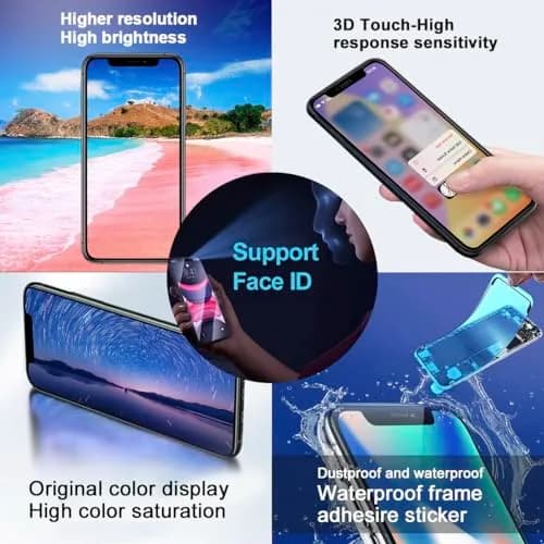 EFAITHFIX iPhone XR Screen Replacement 6.1 inch Full HD LCD with Waterproof Adhesive Sticker | Incell Technology Display thumbnail 4