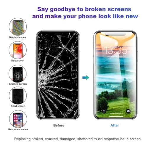 EFAITHFIX iPhone XR Screen Replacement 6.1 inch Full HD LCD with Waterproof Adhesive Sticker | Incell Technology Display thumbnail 5