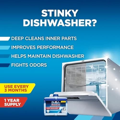 Finish Dishwasher Cleaner Liquid 4 Bottles | Deep Cleans Hidden Grease & Limescale thumbnail 2