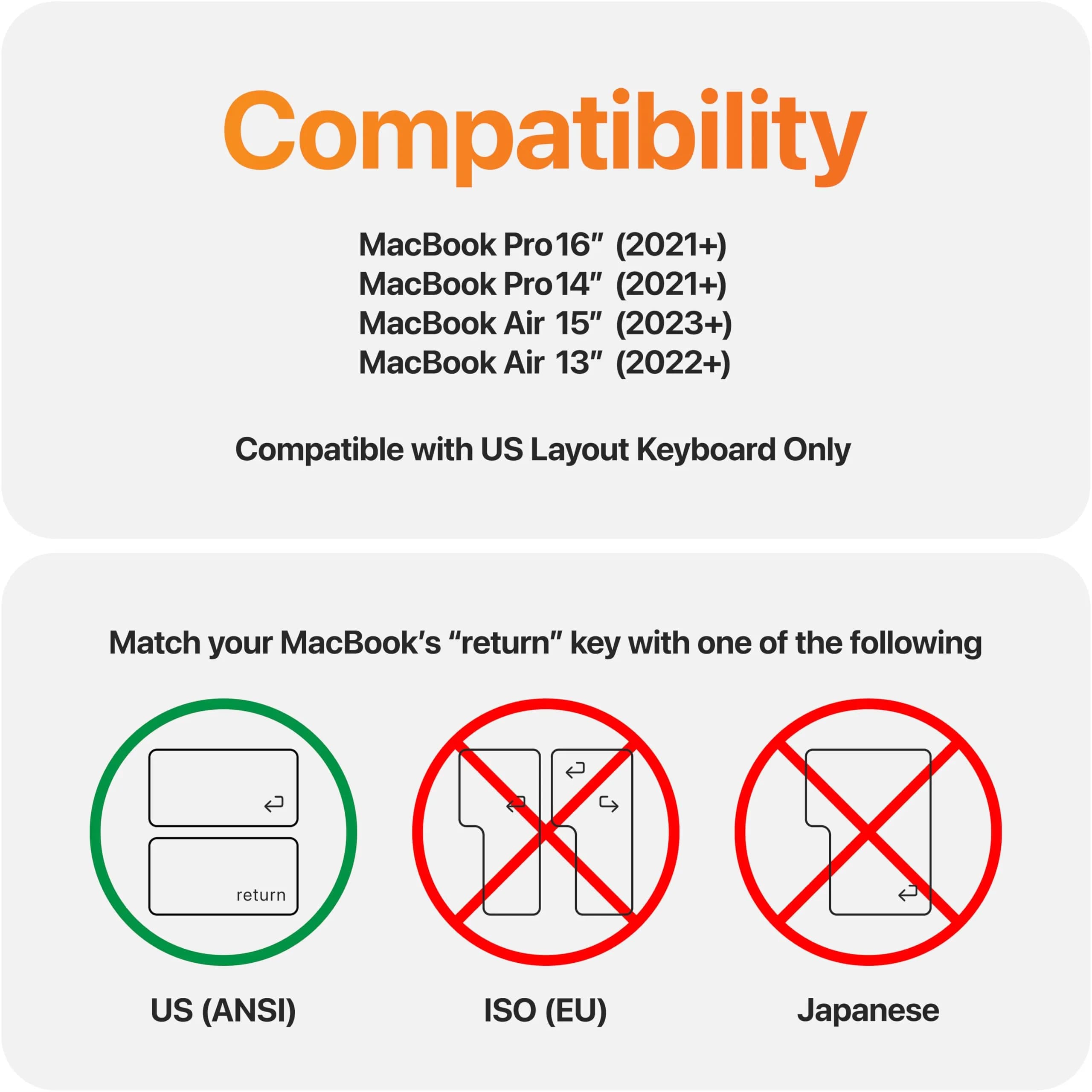 UPPERCASE GhostCover Original Premium Ultra Thin Keyboard Cover Protector for MacBook Pro 14"/16" & Air 13"/15" (1 Unit, Translucent Tinted) - view 3