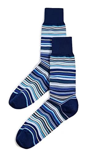 Paul Smith MEN SOCK SIGNATURE STRIPES | Classic Crew Length Socks with Signature Pattern thumbnail 1
