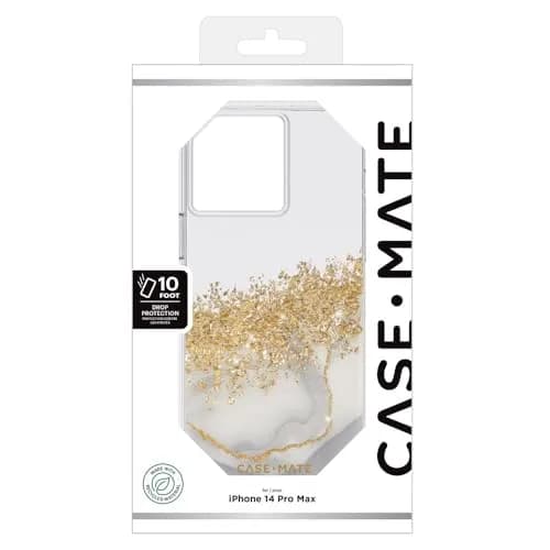 Case-Mate iPhone 14 Pro Max Case - Karat Marble 6.7" | 10FT Drop & Wireless Charging thumbnail 6