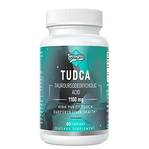 Genogna TUDCA 1100mg Liver Support Supplement for Detox Cleanse | Supports Liver & Digestion thumbnail 1