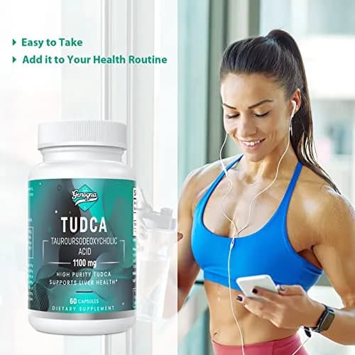 Genogna TUDCA 1100mg Liver Support Supplement for Detox Cleanse | Supports Liver & Digestion thumbnail 7