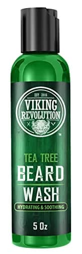 Viking Revolution Beard Wash & Conditioner Set Tea Tree 300ml (10 Fl Oz) | Cleans Softens & Conditions for Healthy Beard Growth thumbnail 6