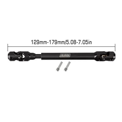 INJORA Steel Heavy-Duty Drive Shaft for 1/10 RC Crawler Car, 129mm-179mm | Upgraded Driveline Component thumbnail 2