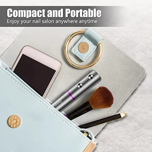 DANNARY Electric Nail Drill Machine Grey 30g (1.06oz) | Rechargeable Efile for Acrylic & Gel Nails thumbnail 5