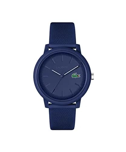 Lacoste 12.12 Men's Quartz Watch 42mm (1.65 inches) | Sporty Fashion Timepiece with Blue Silicone Strap thumbnail 1