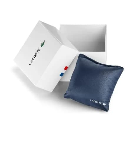 Lacoste 12.12 Men's Quartz Watch 42mm (1.65 inches) | Sporty Fashion Timepiece with Blue Silicone Strap thumbnail 3