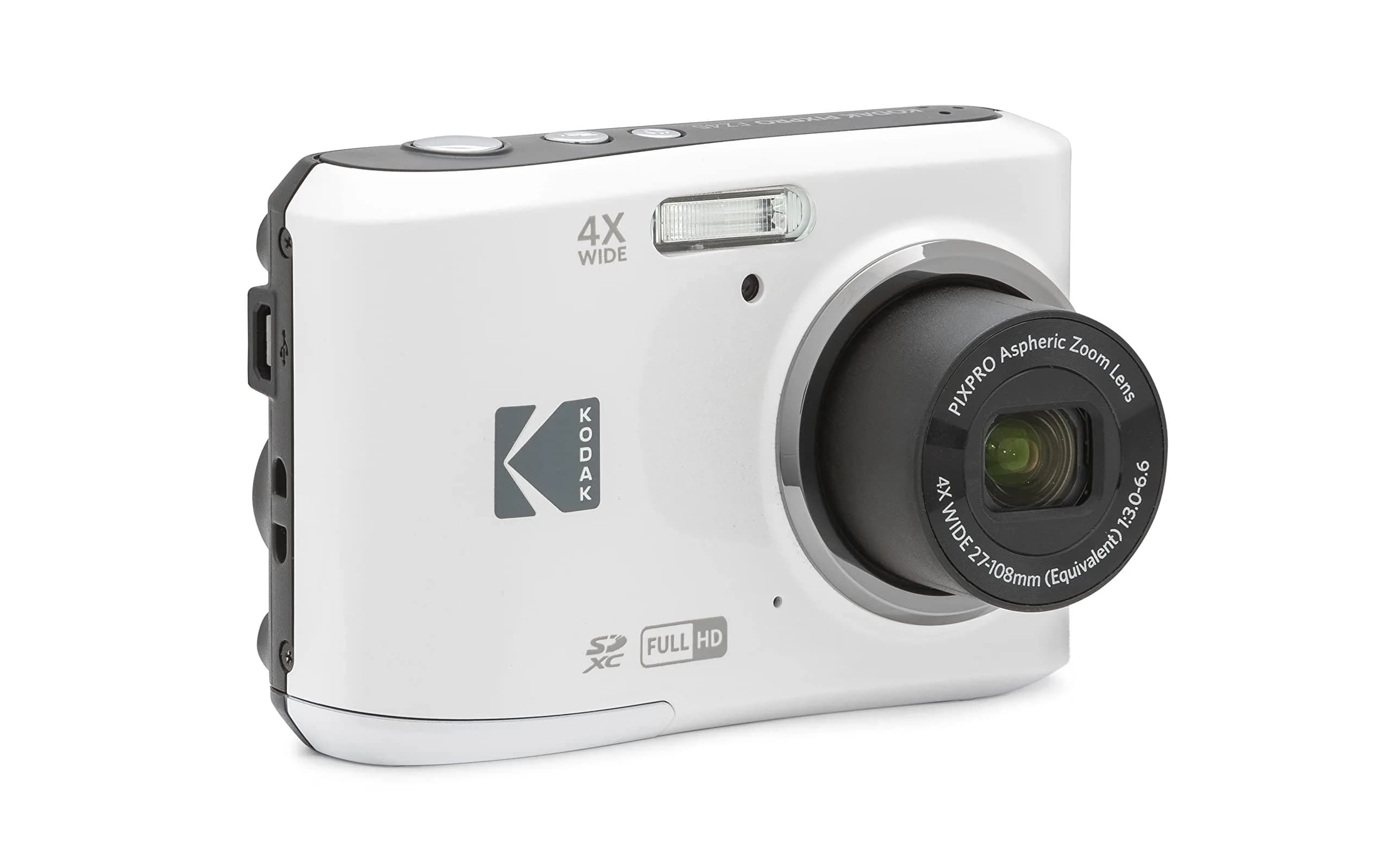 KODAK PIXPRO FZ45 Compact Digital Camera White 16MP | Easy Point-and-Shoot for Everyday Memories - view 4