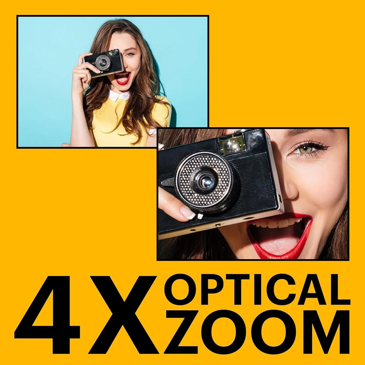 KODAK PIXPRO FZ45 Red Compact Digital Camera - 16MP, 4X Optical Zoom, Easy Point-and-Shoot - view 4
