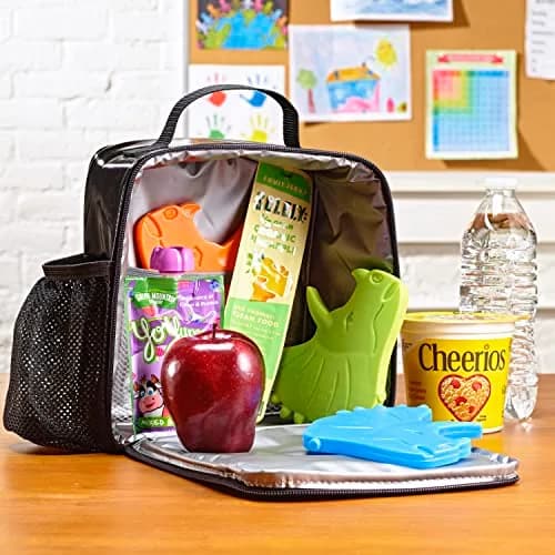 Fit & Fresh Reusable Kids Lunch Box Ice Packs 4pk | Slim, Fun & Safe for School & Picnic (70-120 chars) thumbnail 4