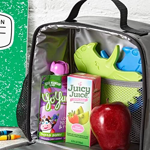 Fit & Fresh Reusable Kids Lunch Box Ice Packs 4pk | Slim, Fun & Safe for School & Picnic (70-120 chars) thumbnail 6