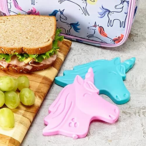 Fit & Fresh Cool Coolers Reusable Kids Lunch Box Ice Packs 4pk | Slim, Fun & Safe for School & Picnics thumbnail 6