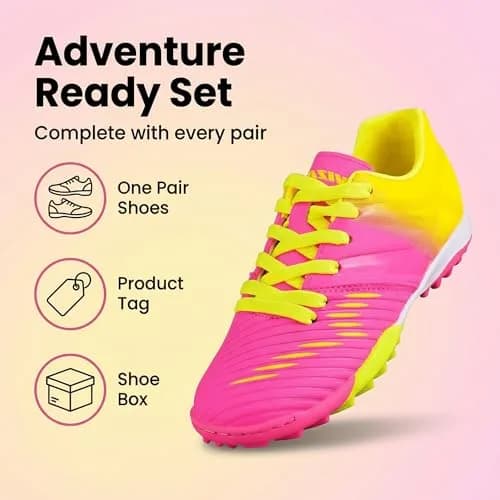 Vizari Liga Turf Soccer Shoes for Boys & Girls | Durable Polyurethane Sole, Rubber Outsole for All Surfaces thumbnail 2