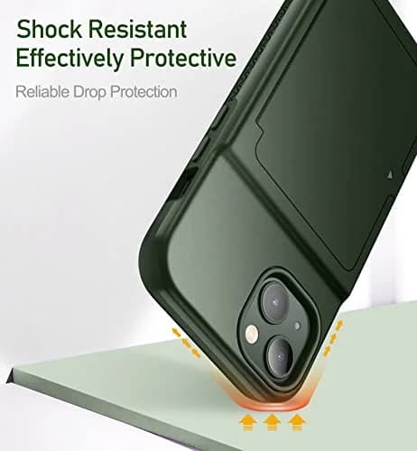 WeLoveCase iPhone 13 / 14 Wallet Case with Credit Card & Mirror | Heavy Duty Shockproof Cover thumbnail 7