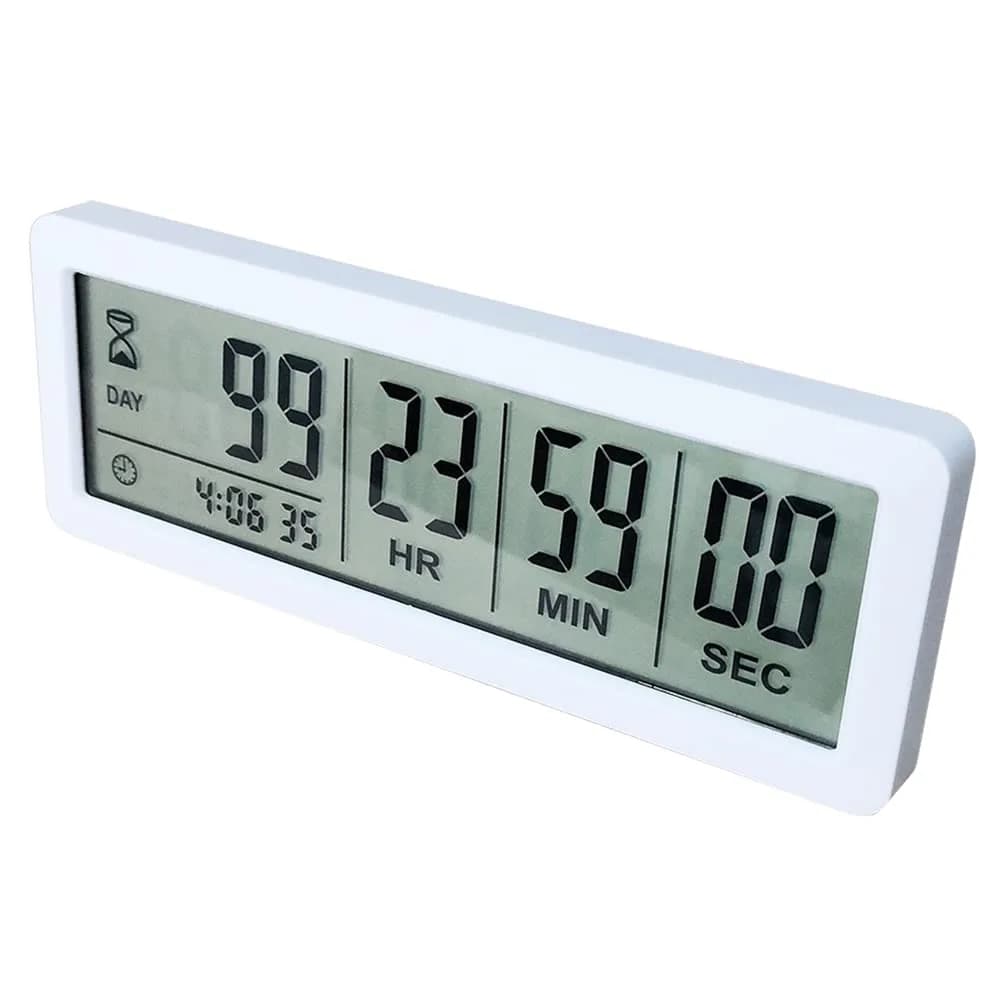 MOSTRUST Digital Dual Kitchen Timer, 3 Channels, Count Up/Down, Large Display, Magnet & Stand, AAA Batteries Included — M220 Day Timer