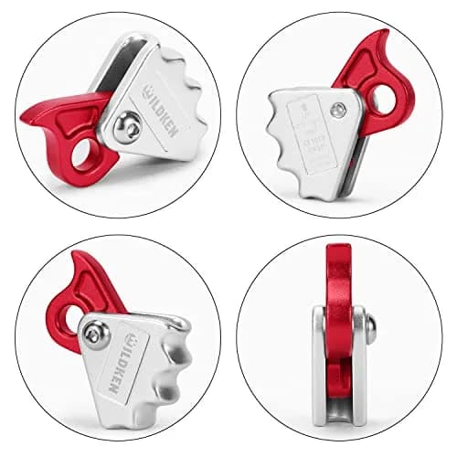 WILDKEN Climbing Ascender Fall Protection Belay Device | Lightweight Magnesium Alloy Rope Grab (7.8*7.5cm, 95g) thumbnail 5