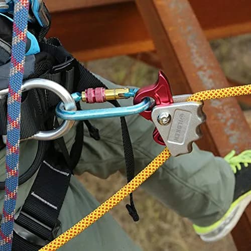 WILDKEN Climbing Ascender Fall Protection Belay Device | Lightweight Magnesium Alloy Rope Grab (7.8*7.5cm, 95g) thumbnail 8