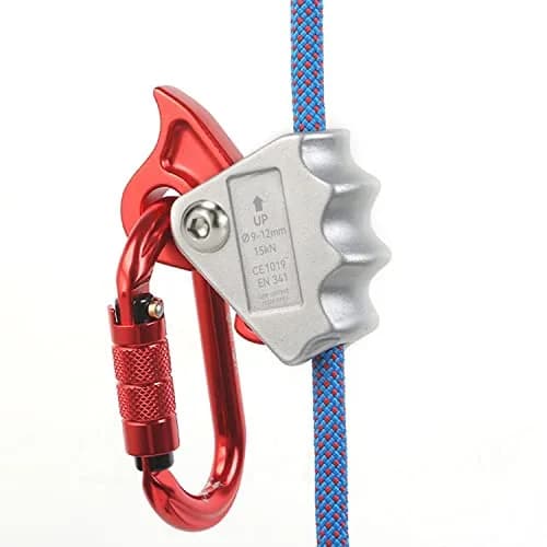 WILDKEN Climbing Ascender Fall Protection Belay Device | Lightweight Magnesium Alloy Rope Grab (7.8*7.5cm, 95g) thumbnail 3