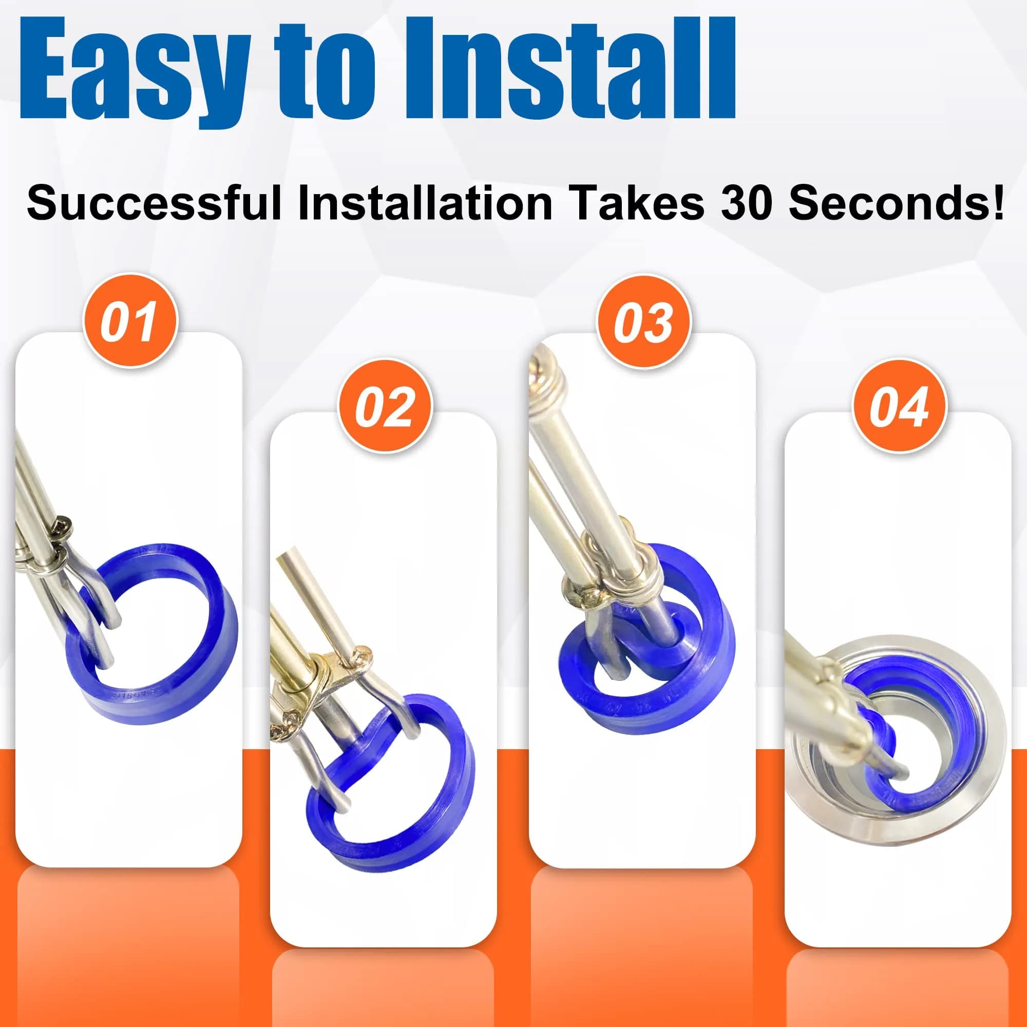 AutoWanderer Tool Hydraulic Cylinder Seal Install Tool Set 3 PCS | Rod Diameters 22-165mm - view 2