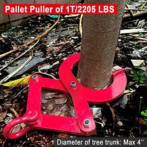 BONOOTH Pallet Puller 2T (4409 lbs) Capacity Heavy Duty Steel Single Scissor Jaw Grabber | Industrial Material Handling Tool thumbnail 6