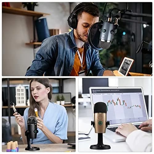 ChromLives 3-Pack Microphone Windscreen & Pop Filter Set for Blue Yeti Nano | Foam, Furry, and Dual-Layer Pop Filter thumbnail 7