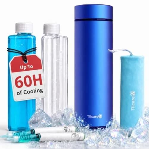 Tilcare Portable Insulin Cooler Travel Case: 60H Cooling | TSA Compliant, Double-Walled Stainless Steel thumbnail 1