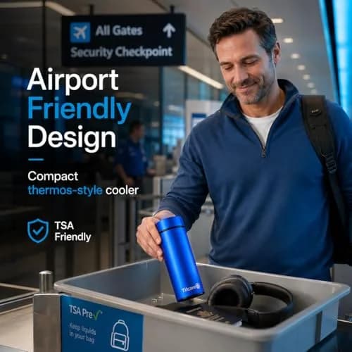 Tilcare Portable Insulin Cooler Travel Case: 60H Cooling | TSA Compliant, Double-Walled Stainless Steel thumbnail 4