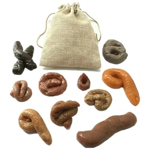 Aebor Fake Poo Set of 10 | Realistic Prank Toys for Halloween & April Fools' Day thumbnail 2