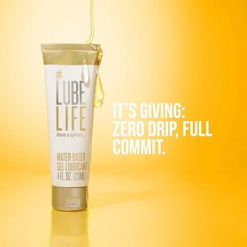 LubeLife Water Based Gel Lube 4 Fl Oz | Non-Drip Jelly for Sensitive Skin thumbnail 6