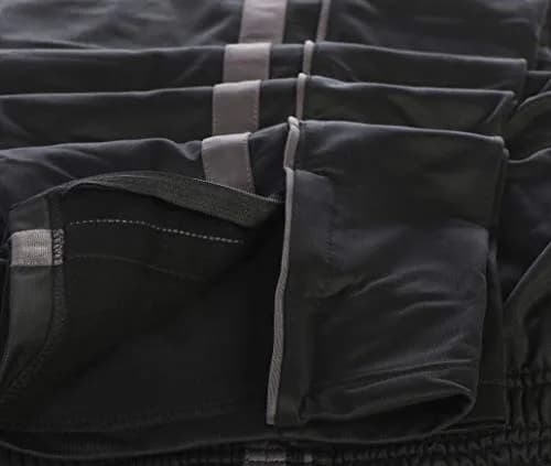 Gioberti Men's Athletic Track Pants, Zip Bottom, Black Charcoal, 3X-Large | Sporty, Comfortable & Quick-Dry thumbnail 6