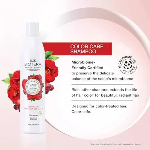 Biotera Color Care Shampoo for Color-Treated Hair | Extends Vibrancy & Shine, Vegan, 15.2 Fl Oz thumbnail 2