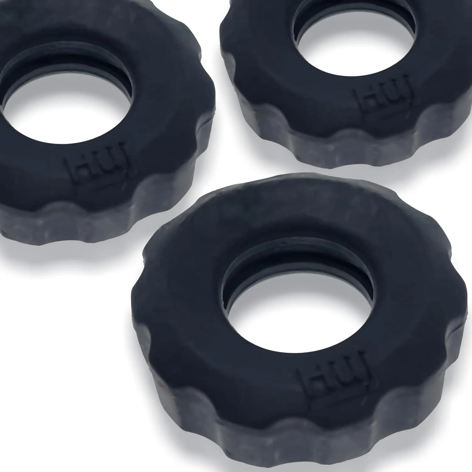 Oxballs Hunkyjunk Super Huj 3Pk Cockrings Tar Ice | Stretchy Design for Enhanced Pleasure - main product image