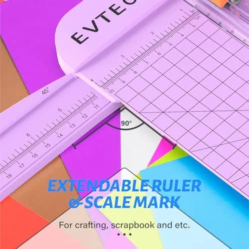 Evteck A4 Paper Cutter Slider Trimmer 38.1cm (15 Inch) | Professional School Paper Cutter with Security Blade thumbnail 4