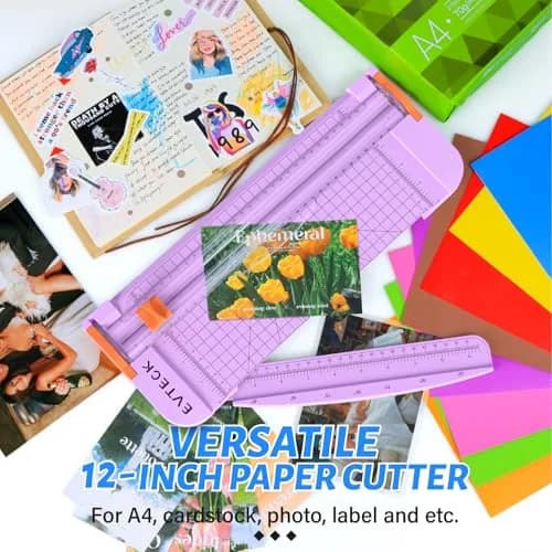 Evteck A4 Paper Cutter Slider Trimmer 38.1cm (15 Inch) | Professional School Paper Cutter with Security Blade thumbnail 5